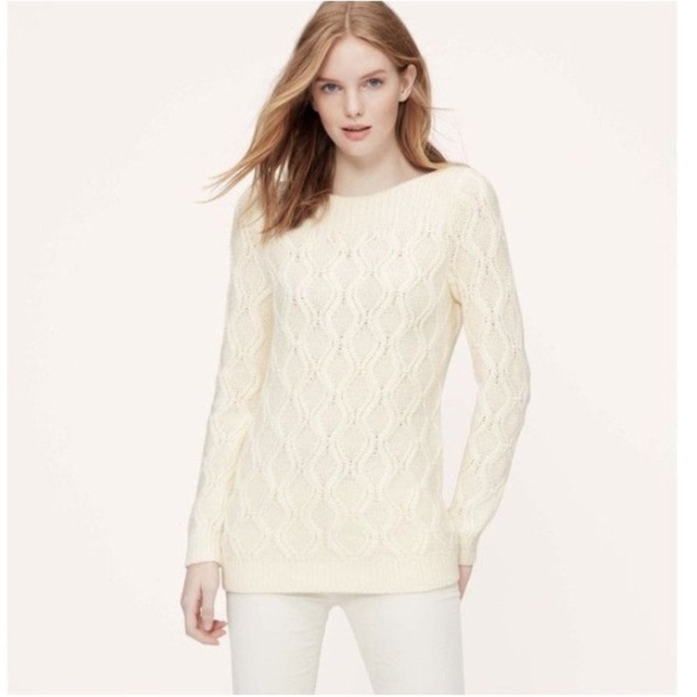 LOFT Ballet Boatneck Sweater - Small, EUC